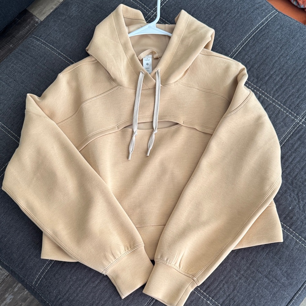 lululemon athletica Tan Cowl Neck Sweater